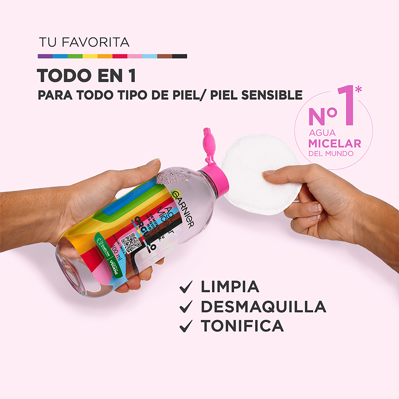 limpiador facial garnier