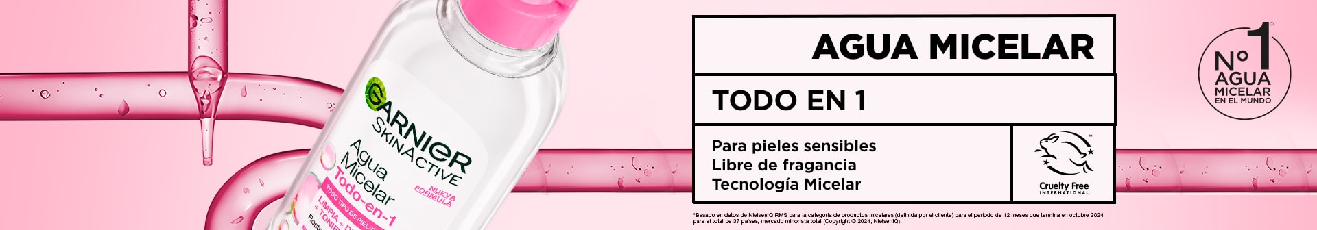 agua micelar garnier piel grasa