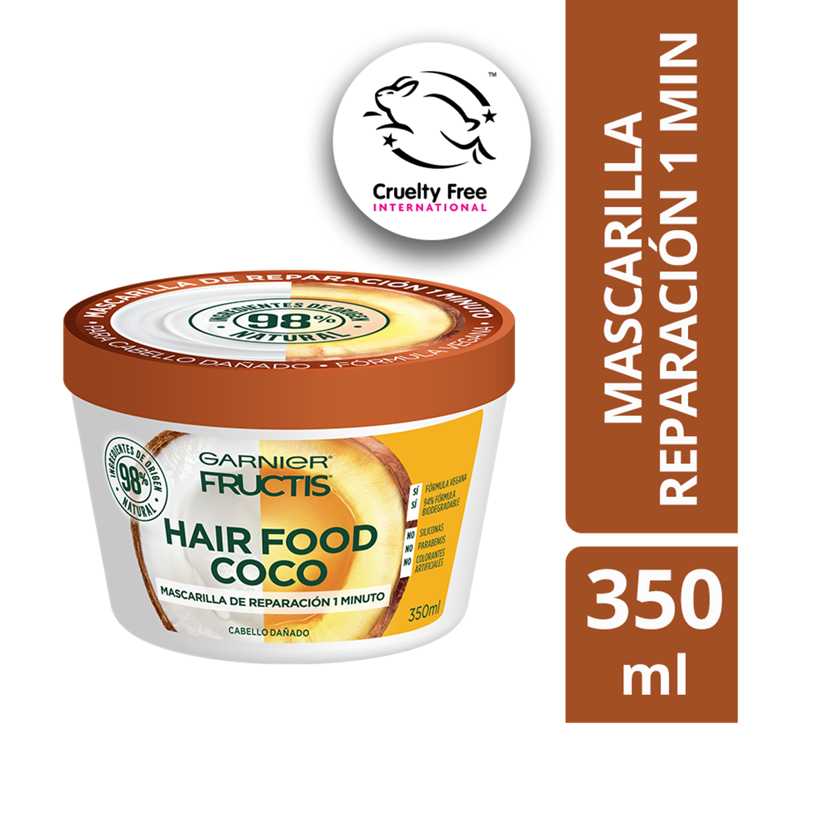 Tratamiento Hair Food Coco Fructis 350 ml Garnier