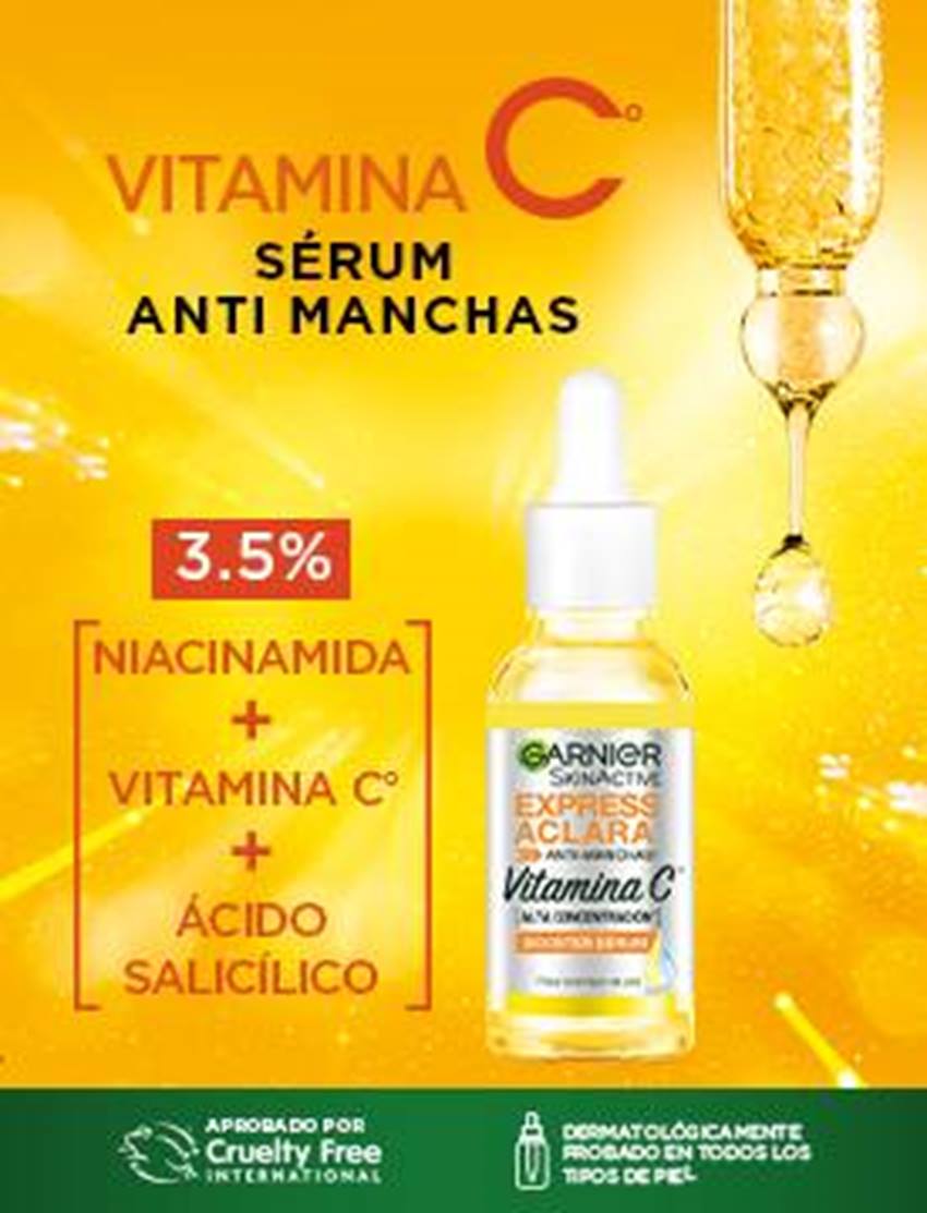Express Aclara Serum Anti Manchas con Vitamina C Garnier
